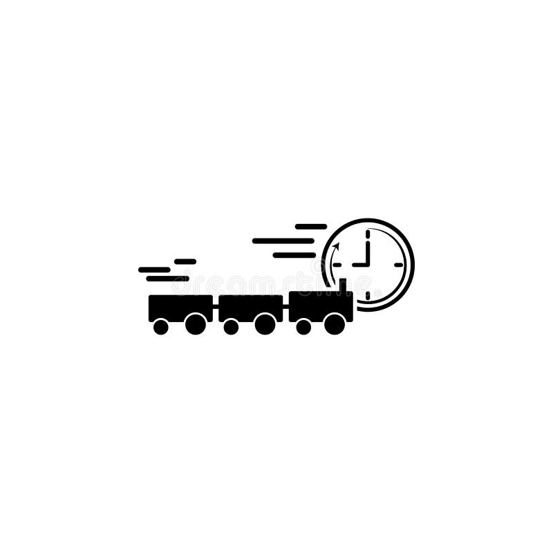 Train transport speed icon. Element of speed icon for mobile concept and web apps. Detailed train transport speed icon can be used royalty free illustration