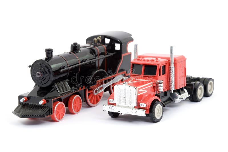 Train and truck toys stock photo. Image of freight, transport 5127834