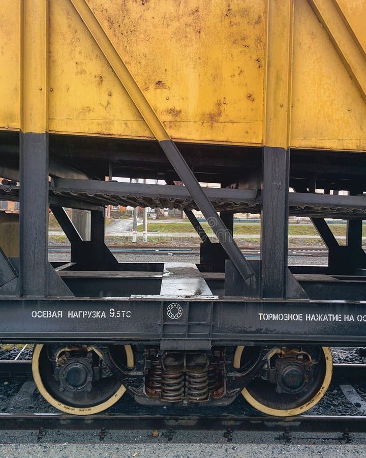 Train wheel system stock image. Image of production, steel 61045215