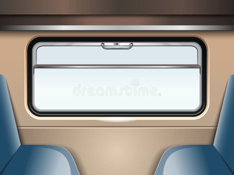 Train Window. Travel and Transportation by Train Stock Vector -  Illustration of passenger, seat: 176693123
