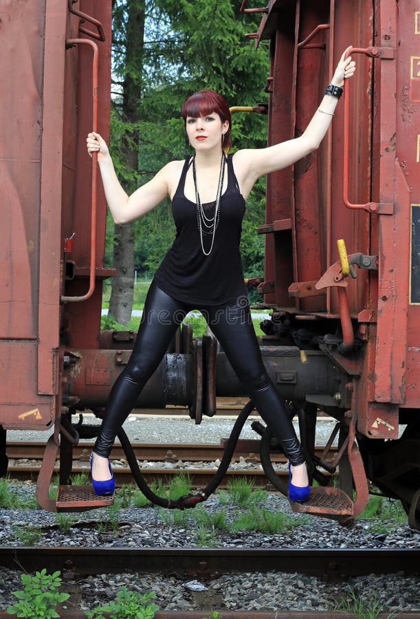 The train stock photo. Image of enticing, place, railroad - 33586028
