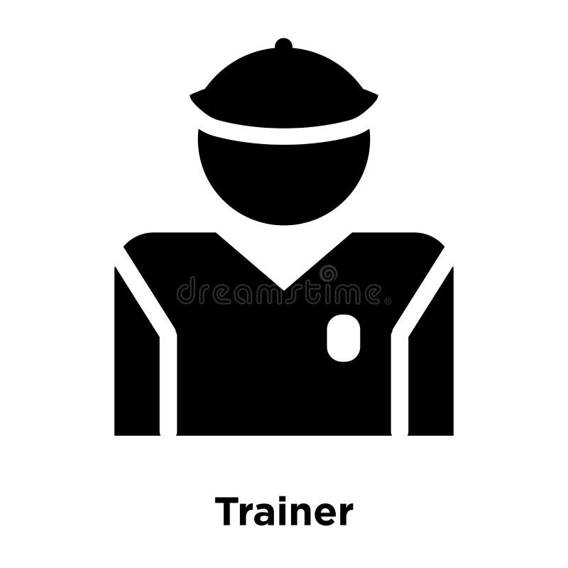 Trainer Icon Vector Isolated on White Background, Logo Concept O Stock