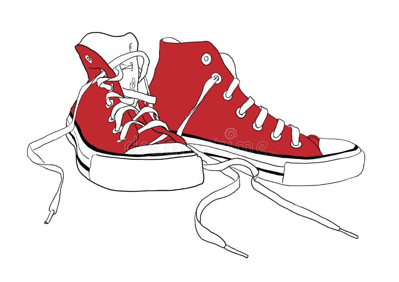 red trainers