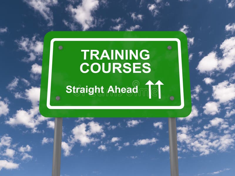 Training courses straight ahead