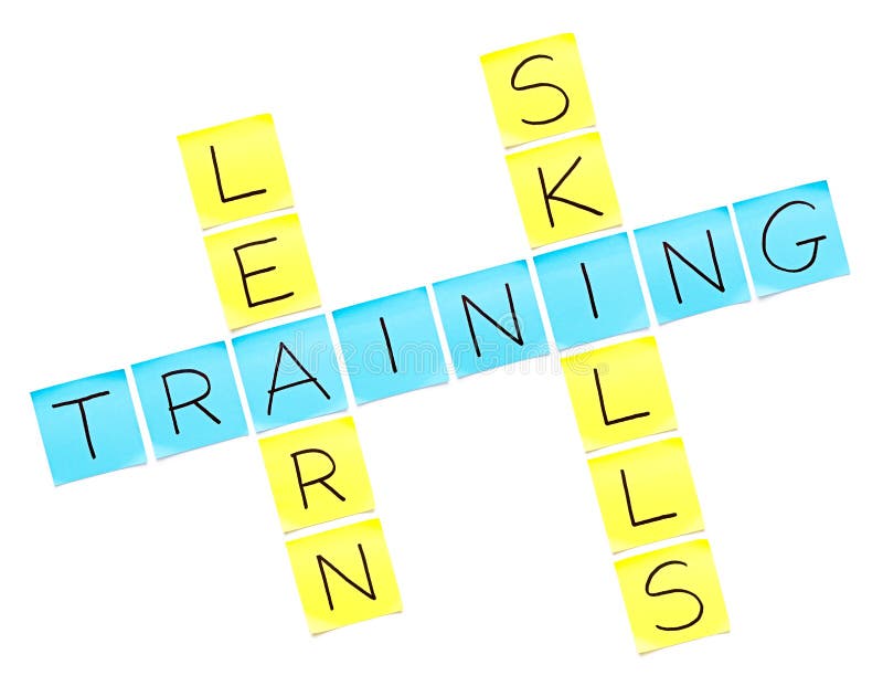 Training Crossword royalty free stock photos