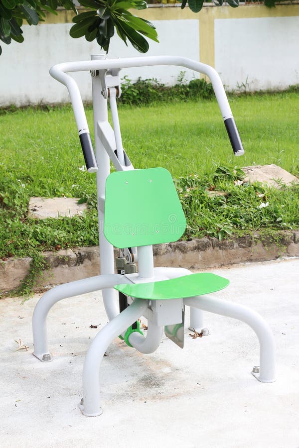 Training equipment gym stock image. Image of open, outside 119192685