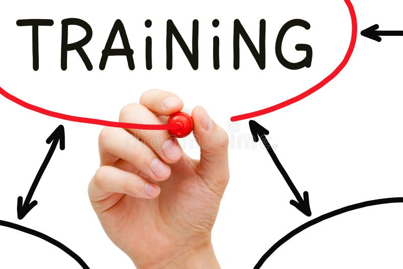 Training Flow Chart stock image