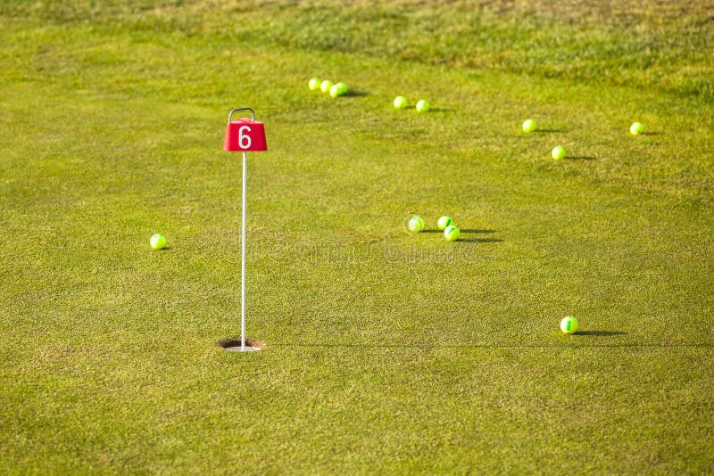 Training Hole on the Golf Course Stock Photo Image of club, hole