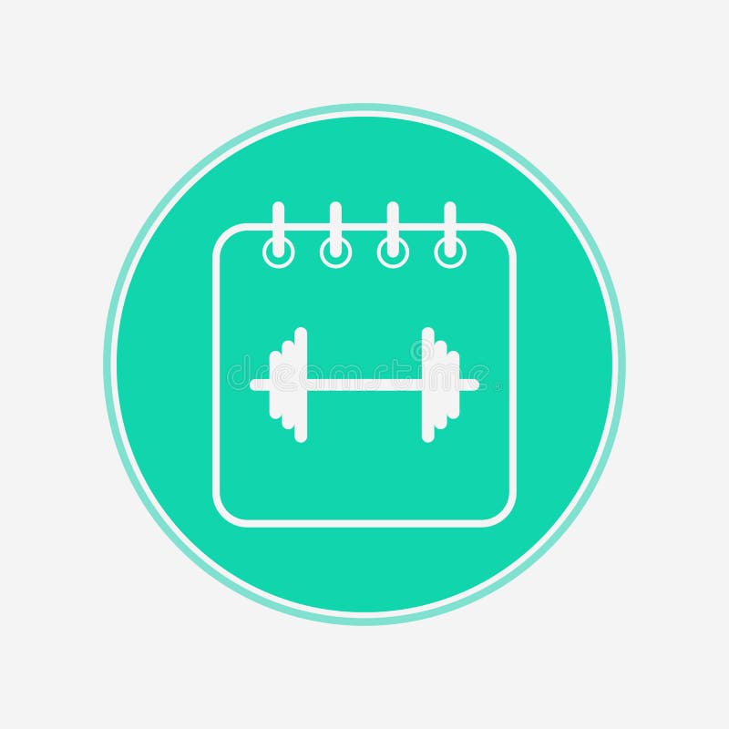 Training Schedule Vector Icon Sign Symbol Stock Illustration Illustration of element, outline