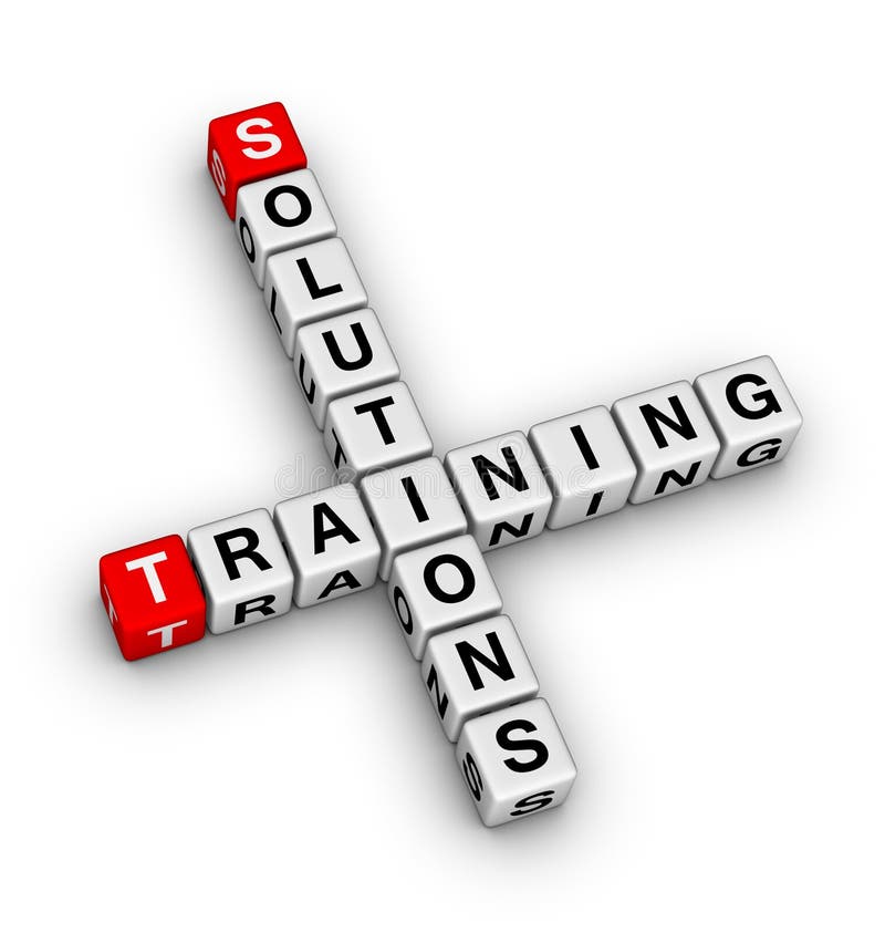 Training and solution stock illustration
