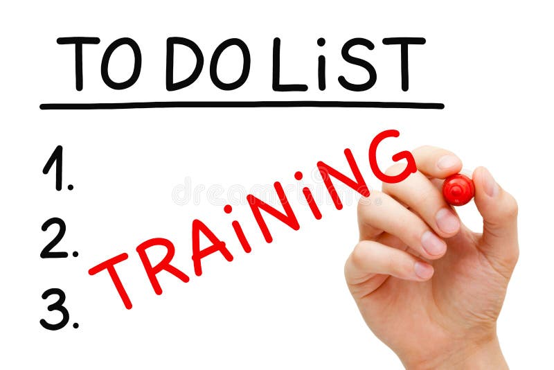 Training To Do List Concept stock photography