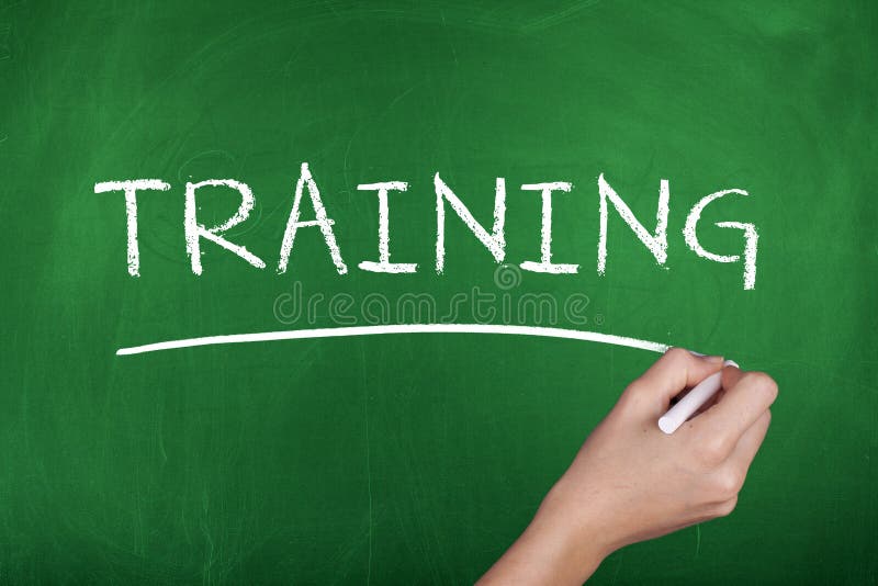 Training Word Concept stock photo