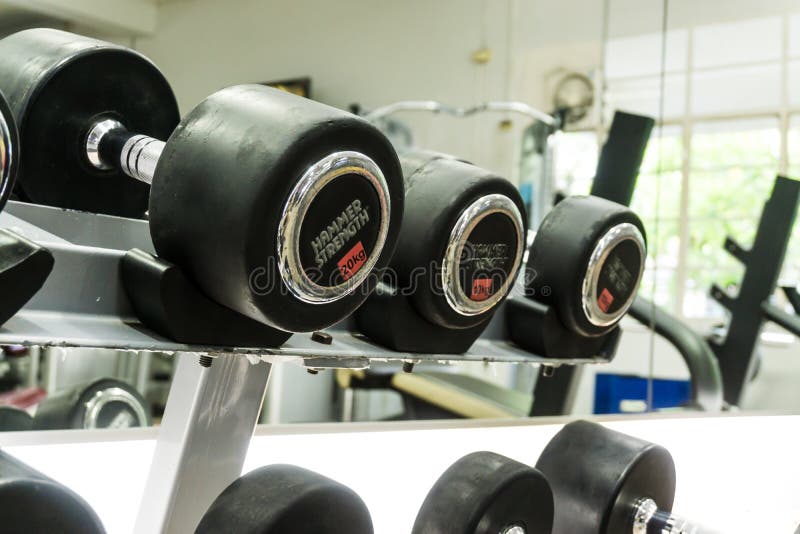Trainning σύνολο βάρους Dumbelsl στο κέντρο αθλητικής ικανότητας γυμναστικής στοκ φωτογραφίες με δικαίωμα ελεύθερης χρήσης Trainning σύνολο βάρους Dumbelsl στο κέντρο αθλητικής ικανότητας γυμναστικής στοκ φωτογραφίες με δικαίωμα ελεύθερης χρήσης