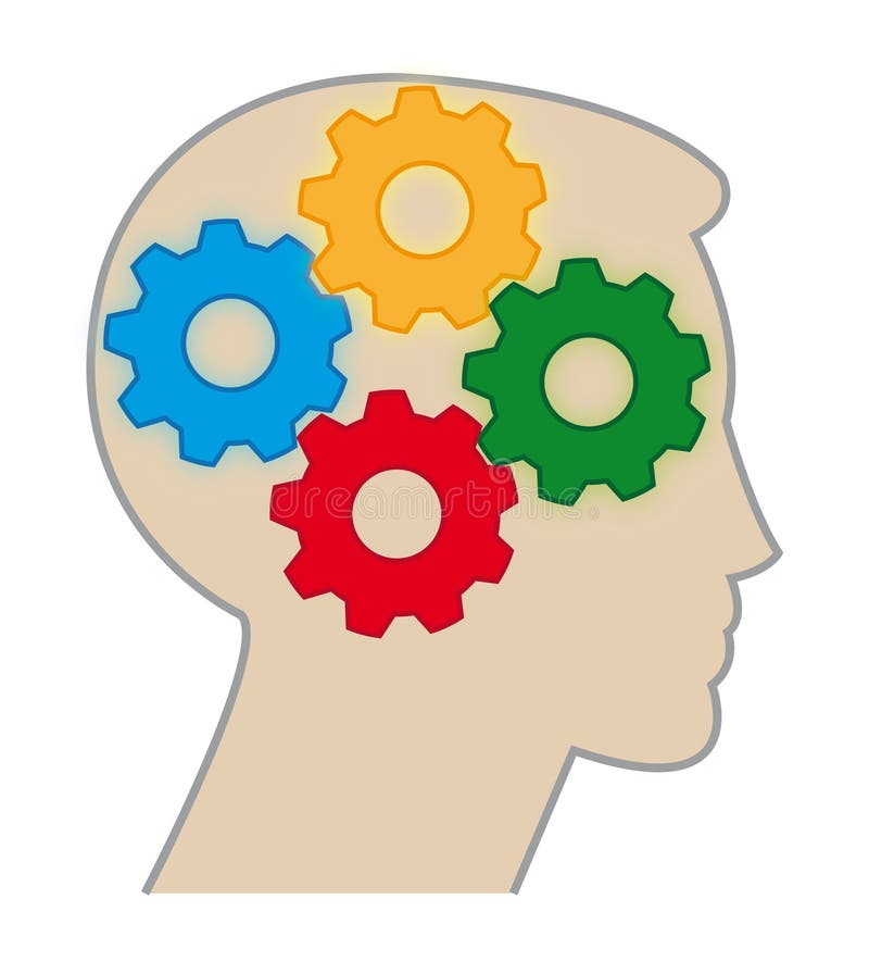 Trains de couleur de cerveau illustration de vecteur Trains de couleur de cerveau illustration de vecteur