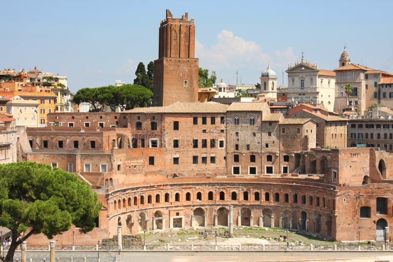 Trajan Market (Mercati Traianei) in Rome, Italy