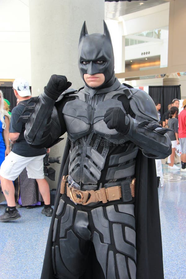 Masculino Cosplay Como Batman Foto de Stock Editorial - Imagem de