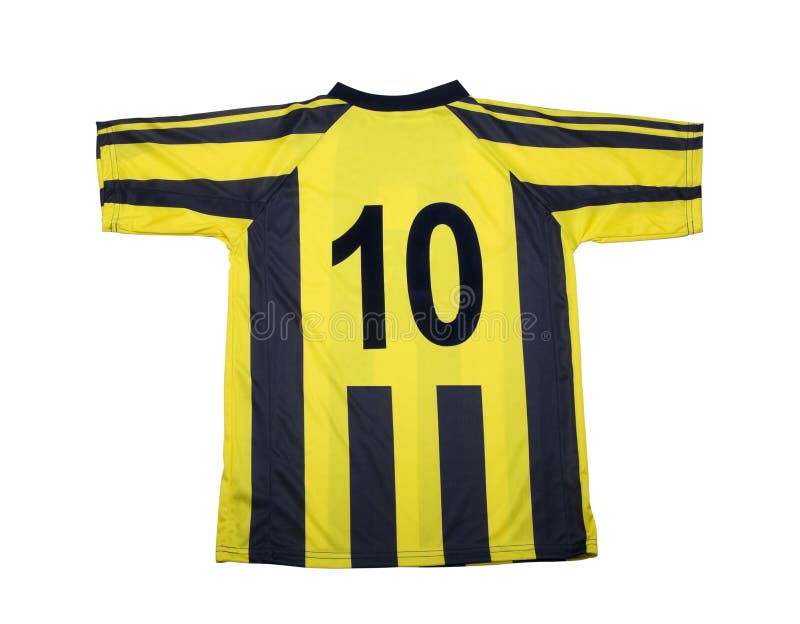 Trajeto de grampeamento da camisa do futebol imagens de stock Trajeto de grampeamento da camisa do futebol imagens de stock