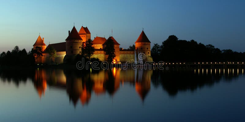trakai de château photographie stock libre de droits trakai de château photographie stock libre de droits