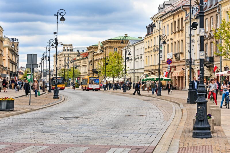 Trakt Krolewski Street view, Warsaw