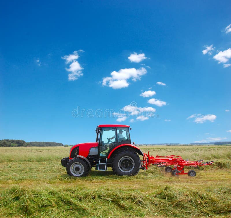 Traktor stockfotografie
