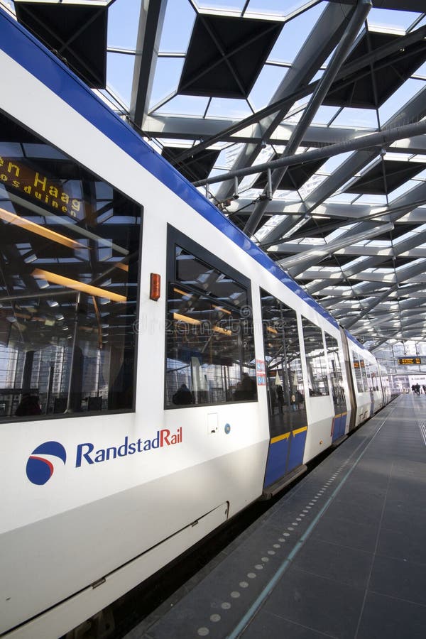 Tram Station Central the Hague Editorial Stock Photo Image of roof