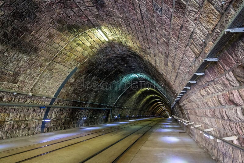 Tram tunnel in Bratislava, Slovakia