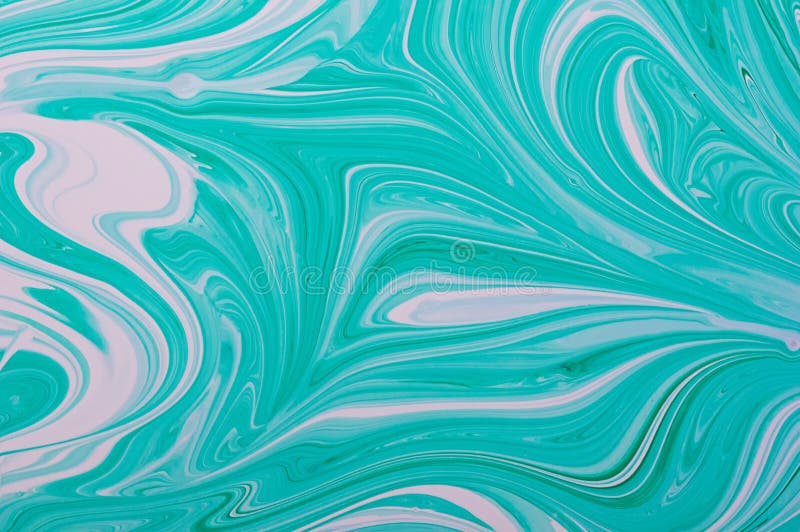 Trama astratta di acrilico liquido Arte astratta di liquidi Trama di colore della menta fotografie stock libere da diritti Trama astratta di acrilico liquido Arte astratta di liquidi Trama di colore della menta fotografie stock libere da diritti