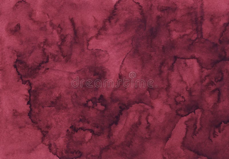 Trama di fondo in cremisi di colore acquoso ed elegante. acquerello di colore d'acqua di vintage con fondo di copertura. dipinto a