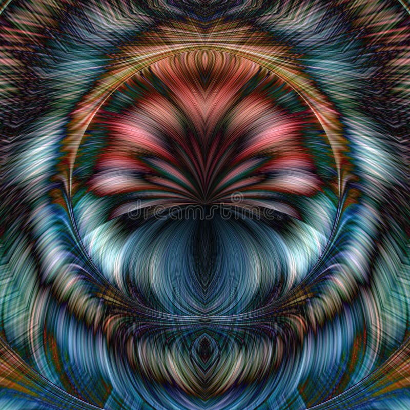 Trama frattale sferica immaginaria generata immagine di sfondo astratto illustrazione di stock