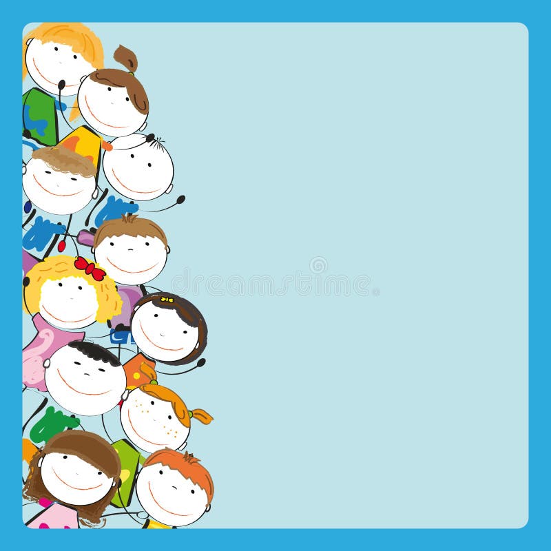 Trame de gosses illustration libre de droits Trame de gosses illustration libre de droits