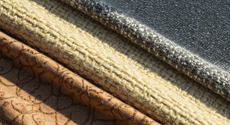 Trame Di Tessuti Di Tessuto Di Grigio Beige Brown Chiuse illustrazione vettoriale