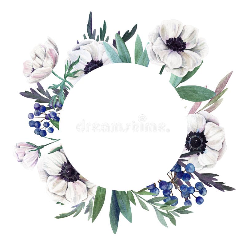 Trame florale Tiré par la main botanique d'aquarelle illustration de vecteur Trame florale Tiré par la main botanique d'aquarelle illustration de vecteur