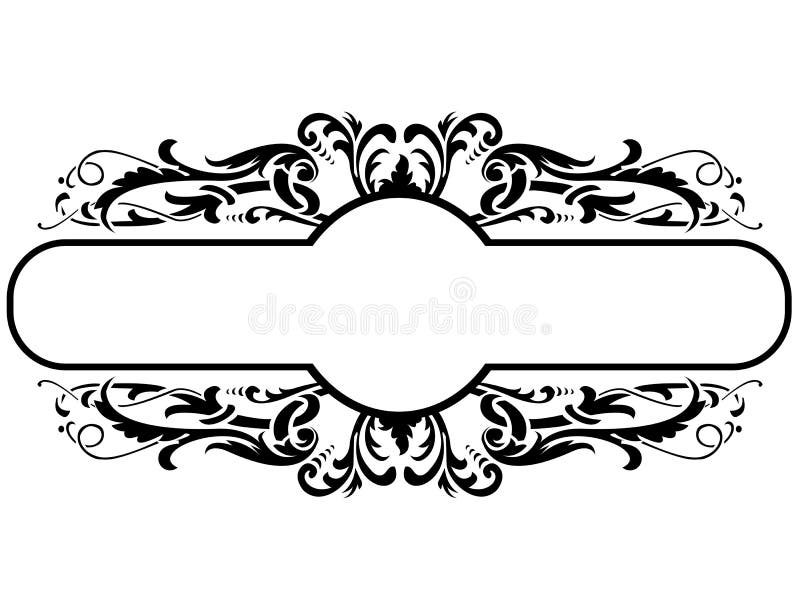 Trame noire avec la décoration florale, illustration de vecteur illustration libre de droits Trame noire avec la décoration florale, illustration de vecteur illustration libre de droits