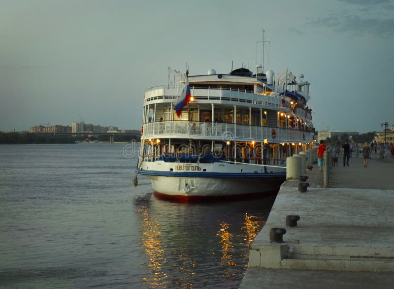 Tramonto Astrachan', Russia immagini stock Tramonto Astrachan', Russia immagini stock