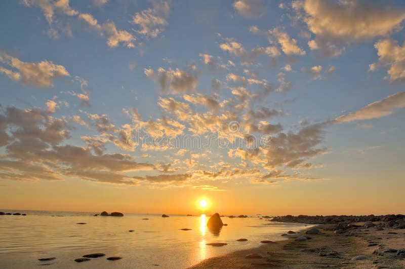 Mare Di Hdr Hdri Fotografia Stock Immagine Di Onde Tramonto