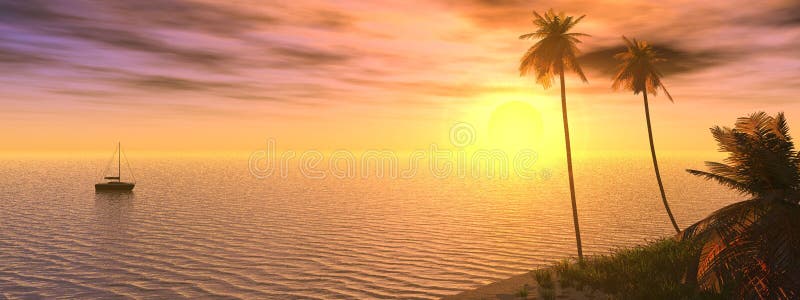 Tramonto vago royalty illustrazione gratis