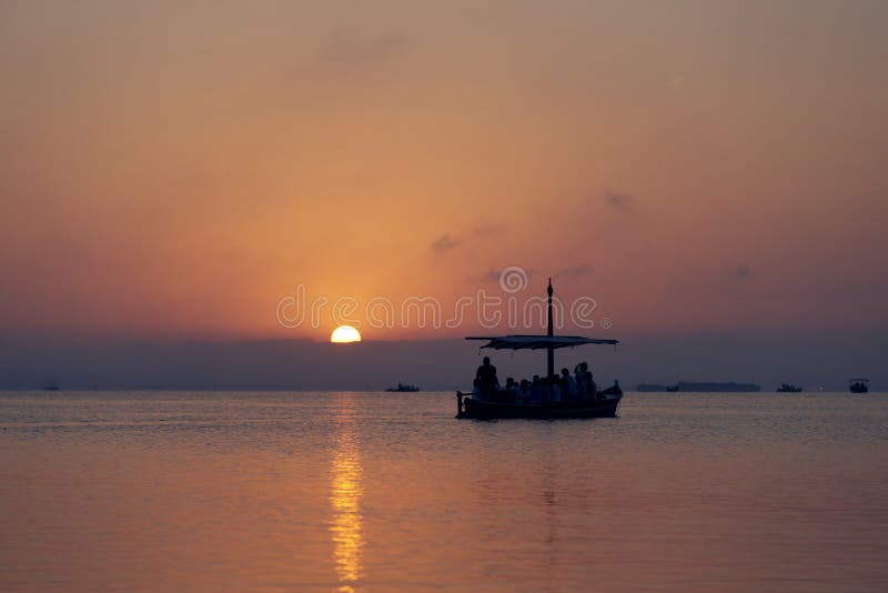 Tramonto a Valencia immagine stock Tramonto a Valencia immagine stock
