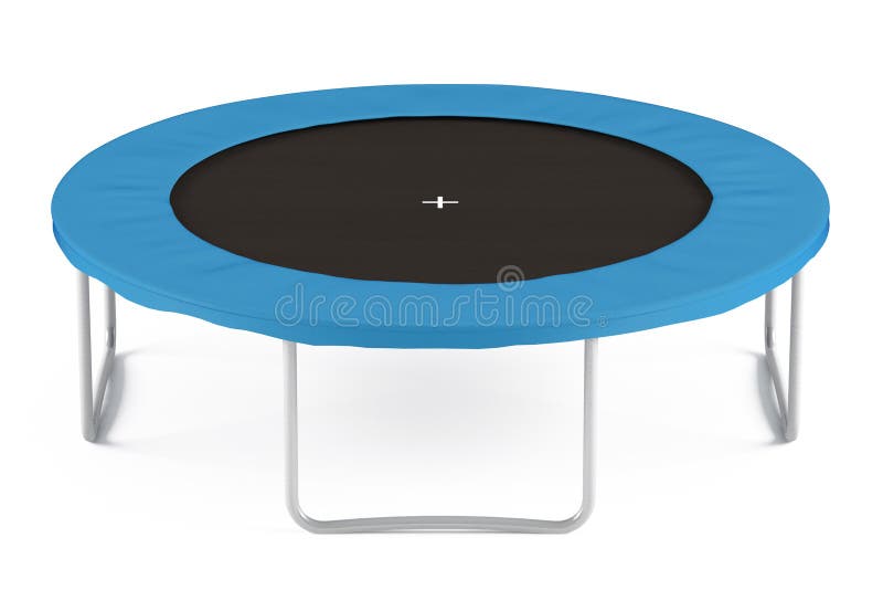 Trampolim isolado ilustração stock