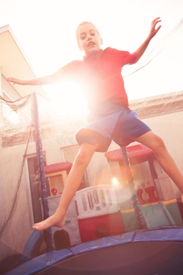 Trampoline imagem de stock
