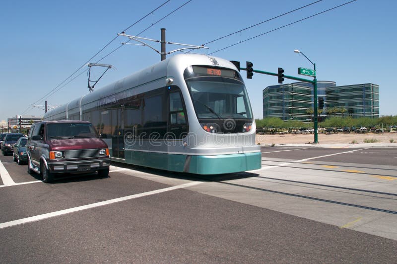 Tramway stock image