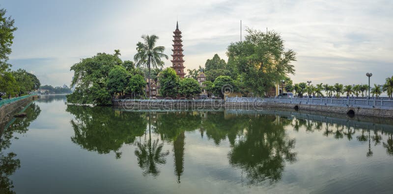 Tran Quoc Pagoda in the Afternoon in Hanoi, Vietnam. this Pagoda ...