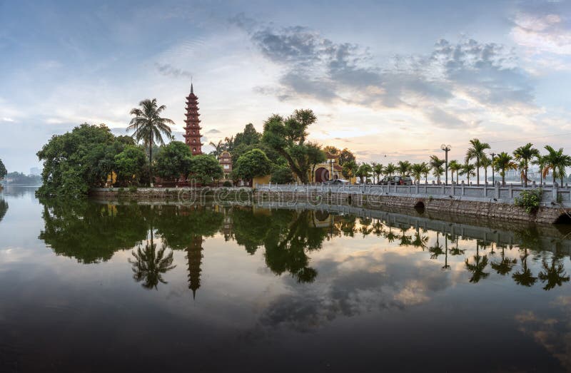 Tran Quoc Pagoda during Sunset Time, the Oldest Temple in Hanoi ...