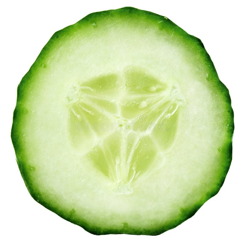 Tranche de concombre images libres de droits Tranche de concombre images libres de droits