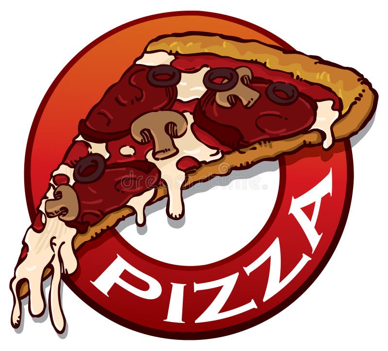 Tranche de pizza illustration de vecteur Tranche de pizza illustration de vecteur