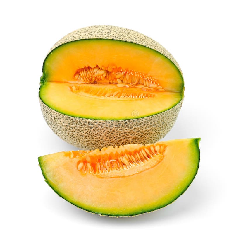 Tranches De Melon De Cantaloup Sur Le Fond Blanc Image stock Image du cantaloup, melon 38952979