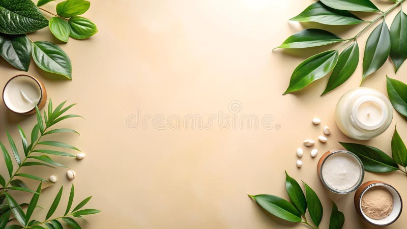 Tranquil botanical elixir a serene embrace of nature s bounty generative ai tranquil botanical elixir a serene embrace of nature s ilustração stock