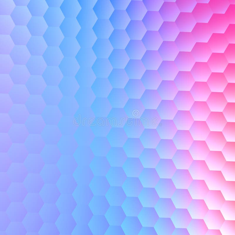 Tranquil hexagonal blue purple background. Abstract pattern illustration design. Paper card space text. Blank image cover. royalty free illustration