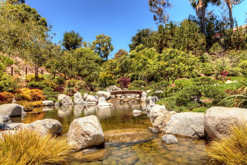 Tranquil Japanese Friendship Garden at the Balboa Park in San Di stock photography Tranquil Japanese Friendship Garden at the Balboa Park in San Di stock photography