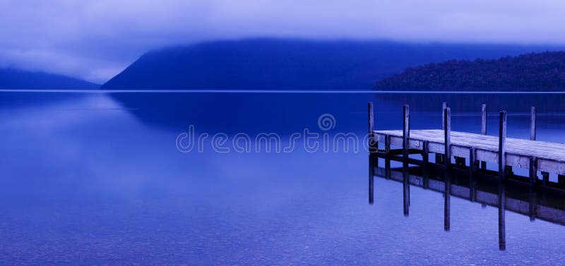 Tranquil Peaceful Lake with Jetty