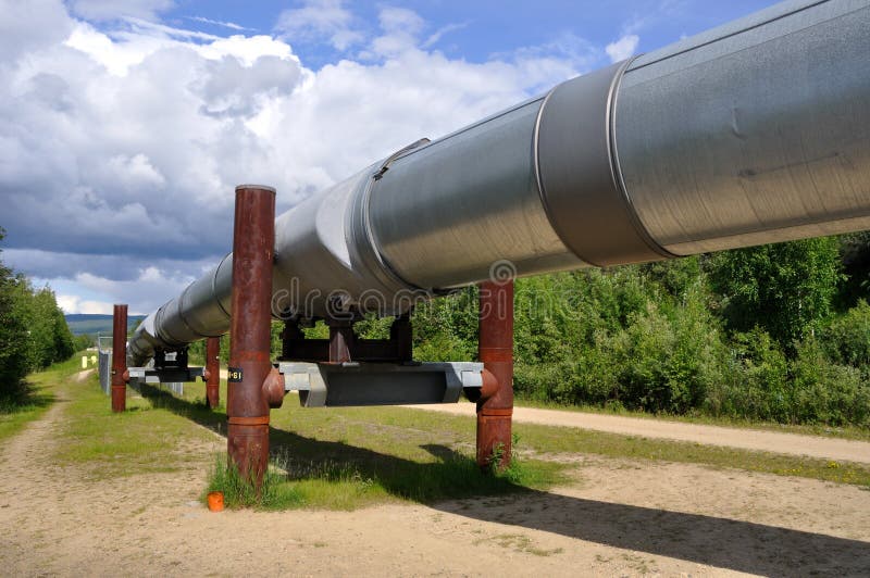 Trans Alaska Oil Pipeline royalty free stock images Trans Alaska Oil Pipeline royalty free stock images